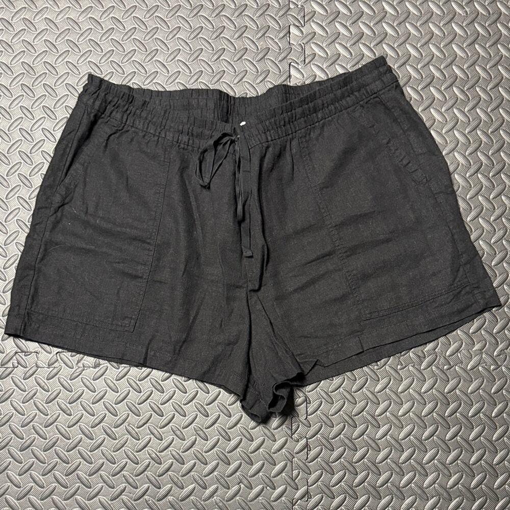 Women's Gap Linen Black Shorts Size XXL